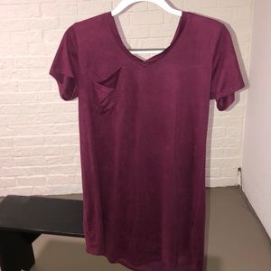 Suede Maroon Top!